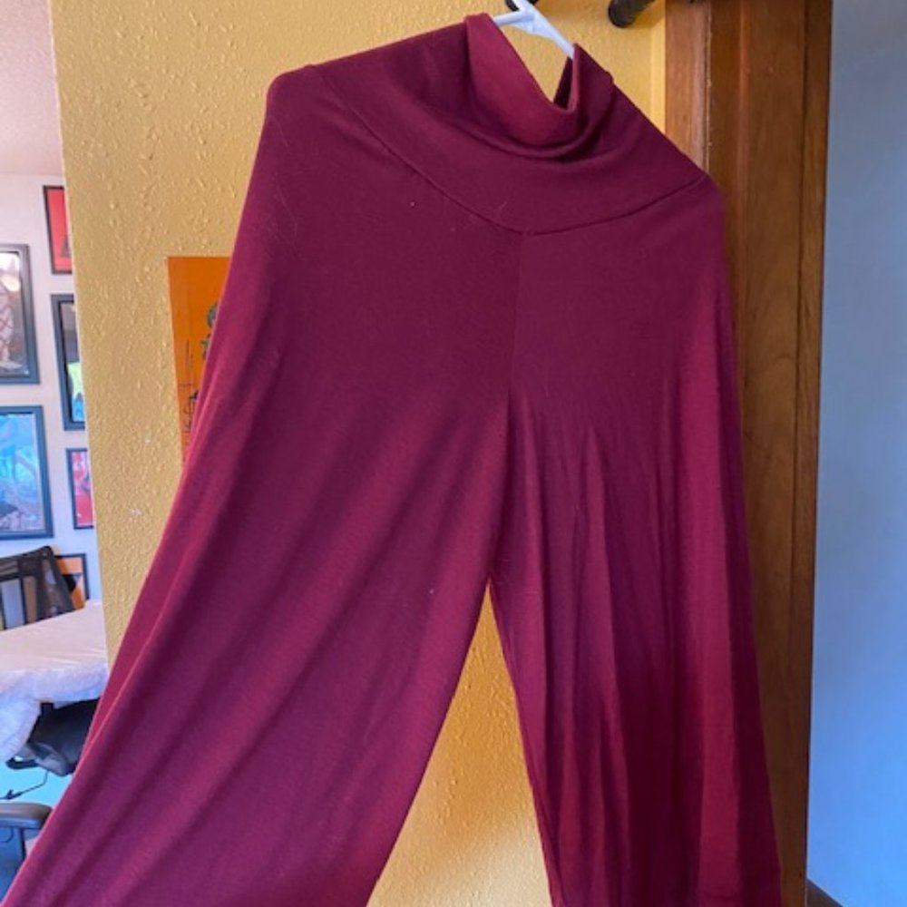 Hemp & Organic Cotton Flowy Pants, Size M